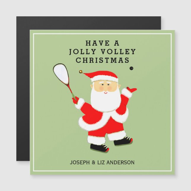 Squash Sports Holiday Cards (Anverso/Reverso)