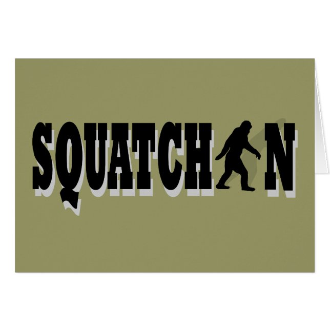 Squatchin, texto negro (Anverso (Horizontal))