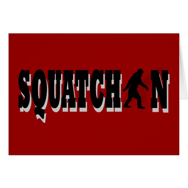 Squatchin, texto negro (Anverso (Horizontal))