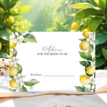 Squeeze Bridal Shower Advance para la tarjeta de n