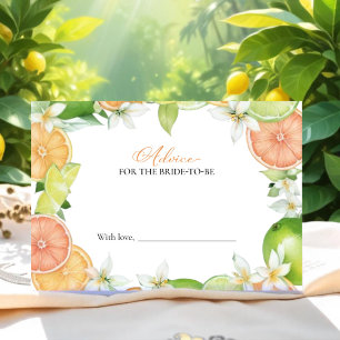 Squeeze Bridal Shower Advance para la tarjeta de n