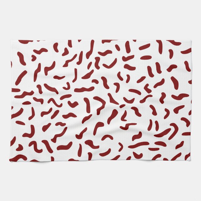 Squiggles Pattern Kitchen Toalla (Horizontal)