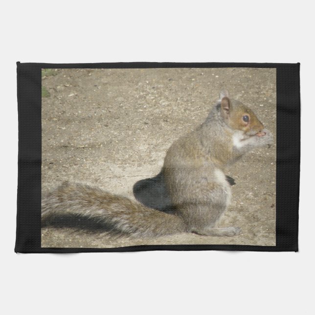 Squirrel Hungry Horatio Kitchen Toalla (Horizontal)