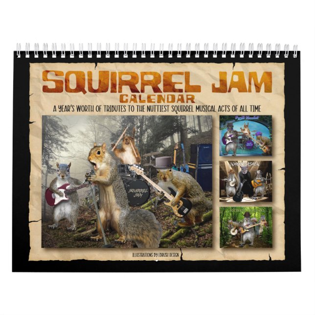 Squirrel Jam - Calendario de los músicos nutty (Tapa)
