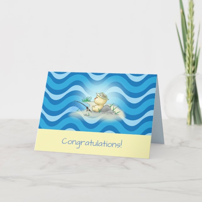 Squishy Littlekins Pescador Tarjeta de felicitacio (Anverso)