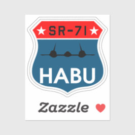 SR-71 Blackbird "Habu" Pegatina de Insignia