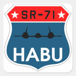 SR-71 Blackbird "Habu" Pegatina de Insignia