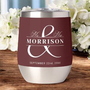 Sr. Burgundy Wedding Favor