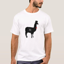 Sr. camiseta del recién casado de la llama