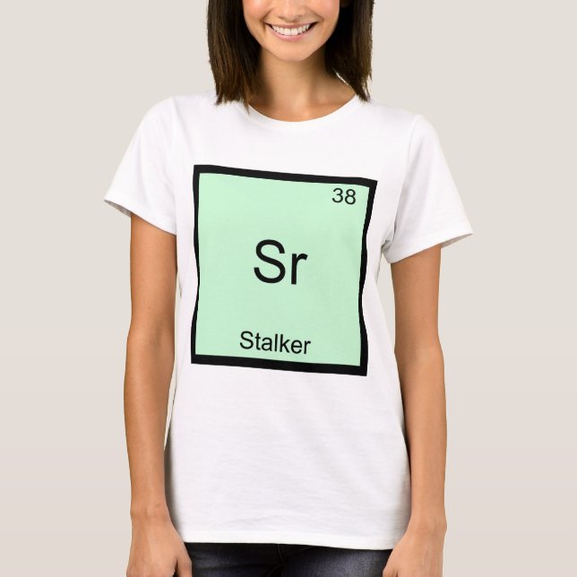 Sr - Camiseta divertida con símbolo de elemento qu (Anverso)