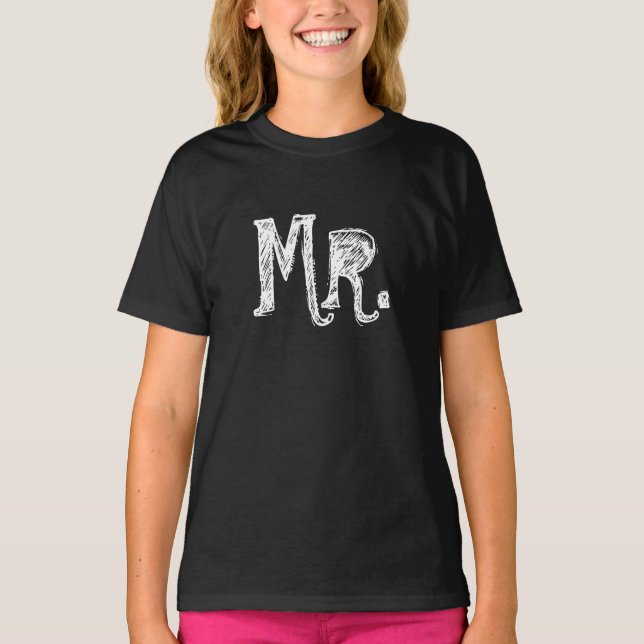 Sr. camisetas de t para el novio/esposo (Anverso)