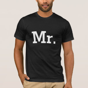 Sr. camisetas para el novio y el marido