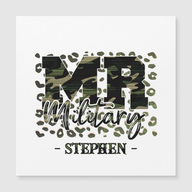 Sr. Camuflaje Militar (Anverso)