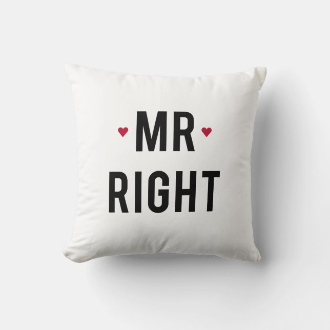 Sr. diseño correcto de la almohada del texto con (Anverso)