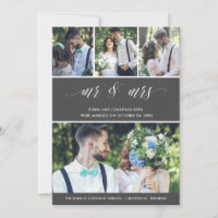 Sr. Eloped Invitación Boda de fotografía casada