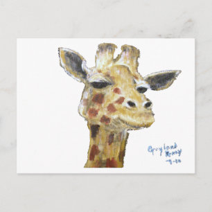 "Sr. G. Giraffe" Postal horizontal