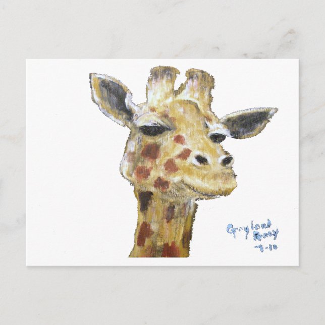 "Sr. G. Giraffe" Postal horizontal (Anverso)