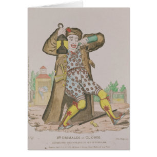 Sr. Grimaldi como payaso, iluminación