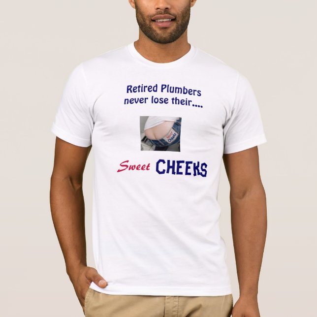 Sr. jubilado Sweet Cheeks - camisa del fontanero (Anverso)