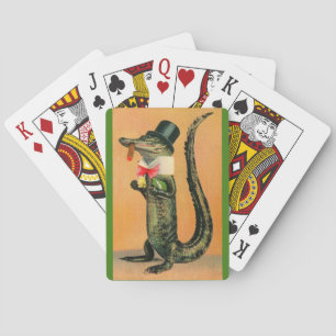Sr. Lagarto Jugando Cartas