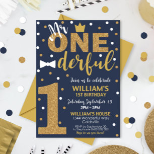 Sr. Maravillosa Marina de Invitación y Oro