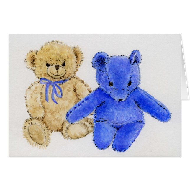"Sr. McCuddles y oso azul " (Anverso (Horizontal))