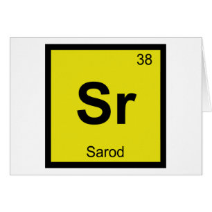 Sr - Música de Sarod Tabla Periódica de Química Sí
