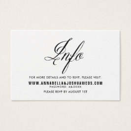 Sr. Negro y la Sra. Elegant Script Boda sitio web