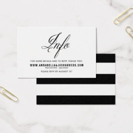 Sr. Negro y la Sra. Elegant Script Boda sitio web