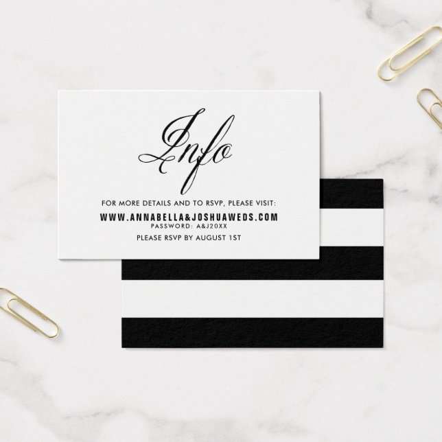 Sr. Negro y la Sra. Elegant Script Boda sitio web  (Oficina)