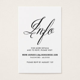 Sr. Negro y la Sra. Elegant Script Boda sitio web