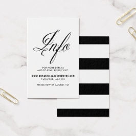 Sr. Negro y la Sra. Elegant Script Boda sitio web