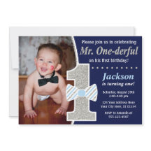 Sr. ONEmaravillosas invitaciones de cumpleaños