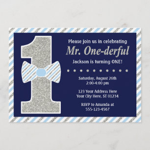 Sr. ONEmaravillosas invitaciones de cumpleaños