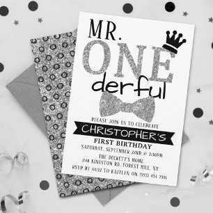 Sr. ONEmaravillosas invitaciones para el primer cu