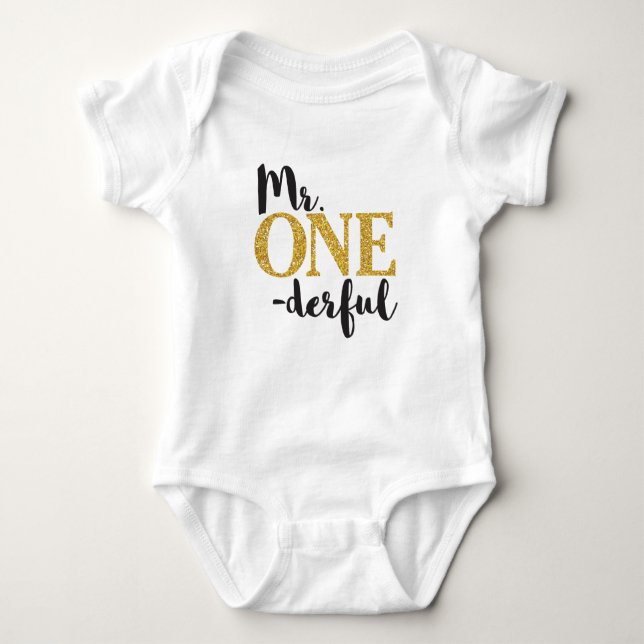 Sr. ONEMaravilloso Baby Jersey Bodysuit (Anverso)