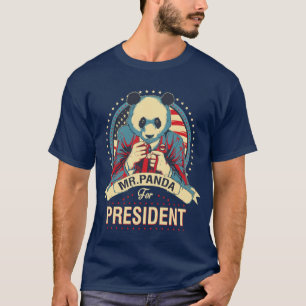 Sr. panda para la camiseta divertida del