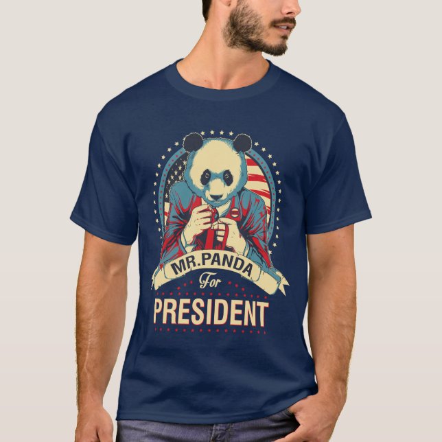 Sr. panda para la camiseta divertida del (Anverso)