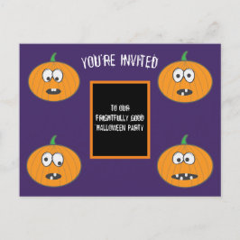 ¡Sr. Pun! Tarjeta de invitación de Halloween