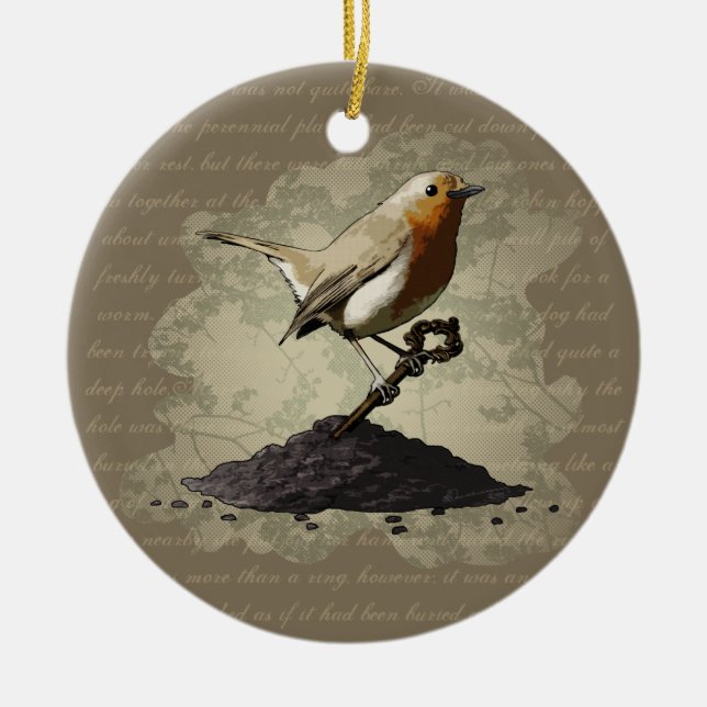 Sr. Robin Finds la llave, ornamento (Frente)