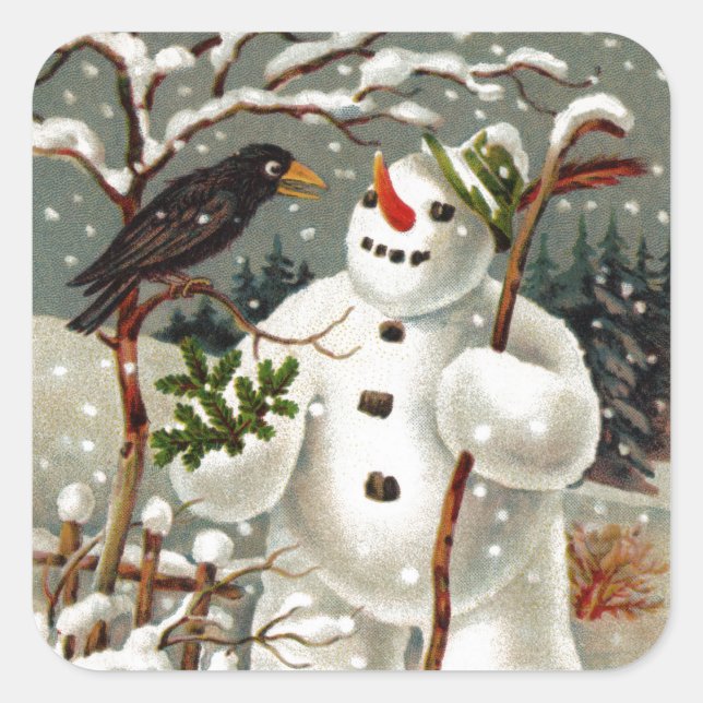 Sr. Snowman y Pegatinas del Sr. Crow (Anverso)