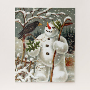 Sr. Snowman y Sr. Crow Puzzle