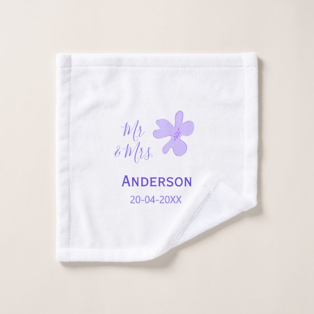 Sr & Sra agregar nombre de familia fecha año favor (Toallita)