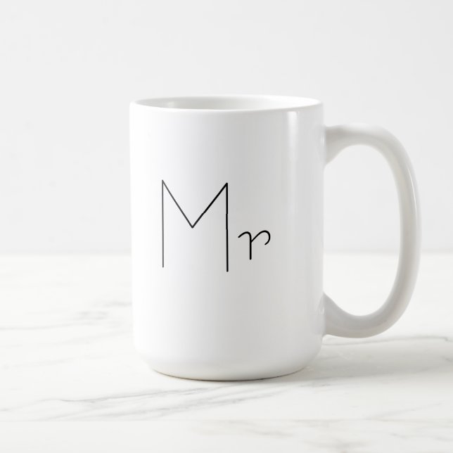 Sr. taza de café para los maridos y los novios (Derecha)