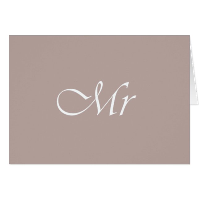 Sr. Typography Beige (Anverso (Horizontal))
