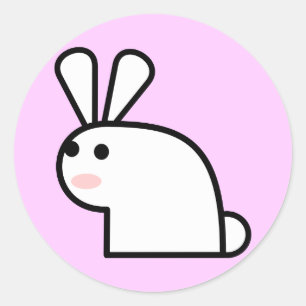 Sr. White Wabbit Pegatina