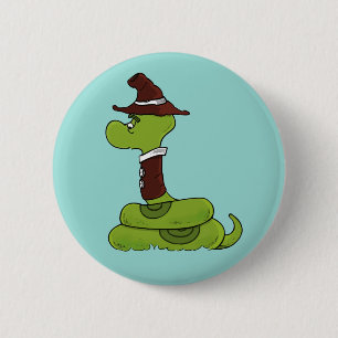 Sr. Wiggly Botón Pinback de Anaconda