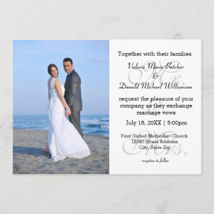 Sr. y la Sra. Gray - Invitación a la boda fotográf
