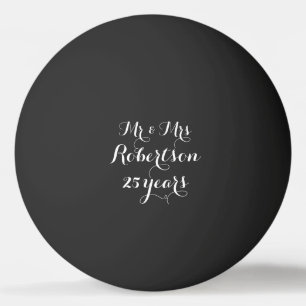 Sr. y señora 25ta bola de ping-pong del