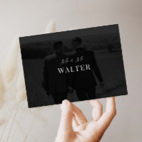 Sr. y Sr. Boda Foto - Tarjeta de agradecimiento